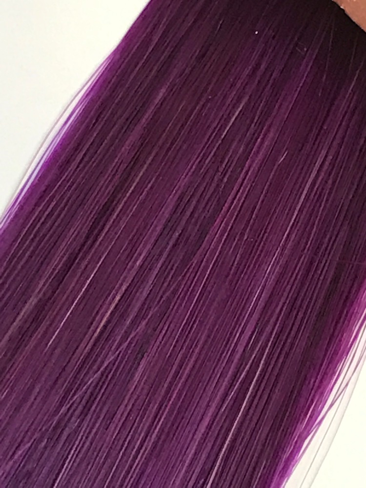 purple hair extensions