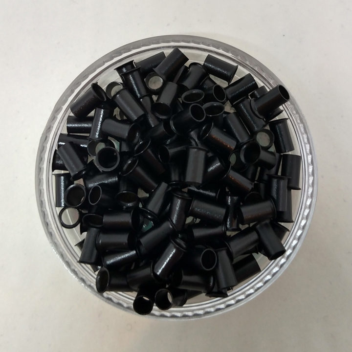 Micro Beads Grooved - #1 Black - 4.00mm 250 pcs